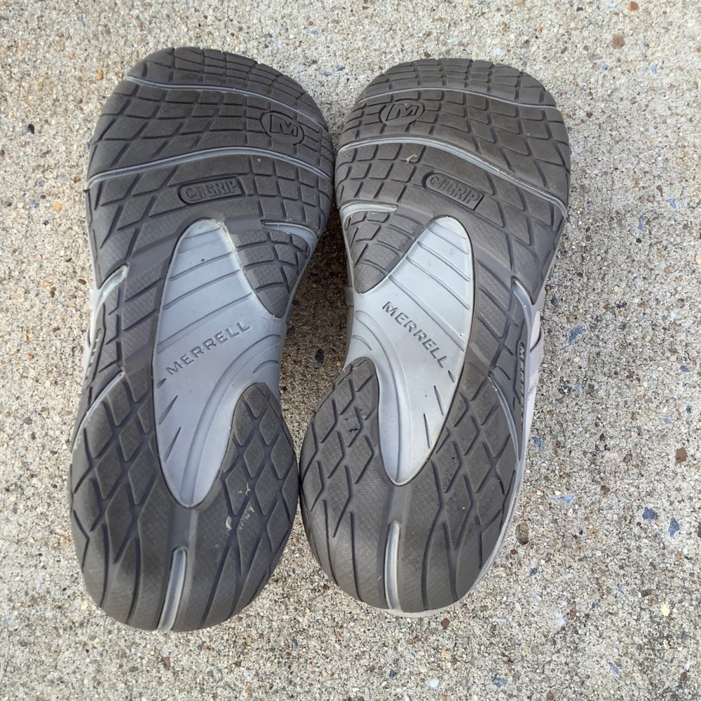 Merrell Aluminum Leather Clogs Womens 7.5 Slip On Performance Shoes J61942 Gray - Picture 8 of 12